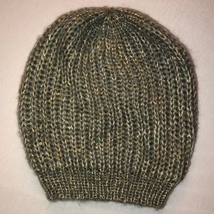 Beanie with Gold Sequins